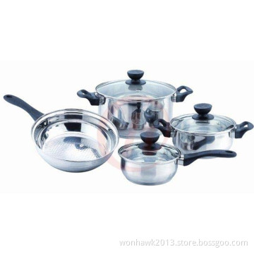 Stainless Steel Cookware with 7PCS